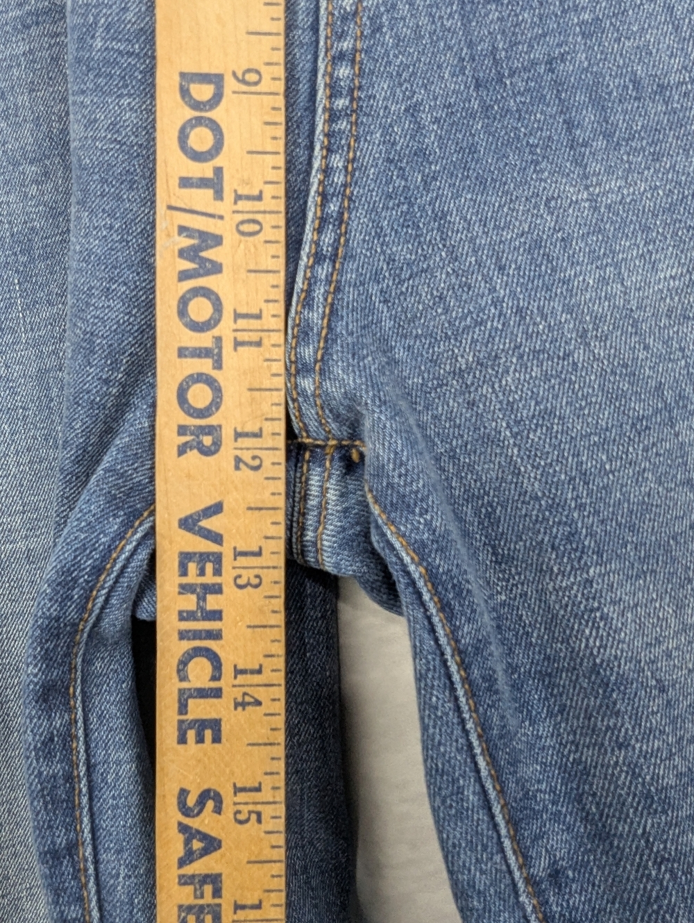 DU/ER Performance Denim High Rise Wide Leg Jeans Medium Wash - Picture 7 of 8